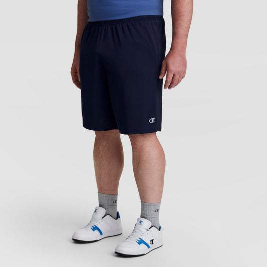 Navy Sport Shorts, Moisture Wicking - Big & Tall