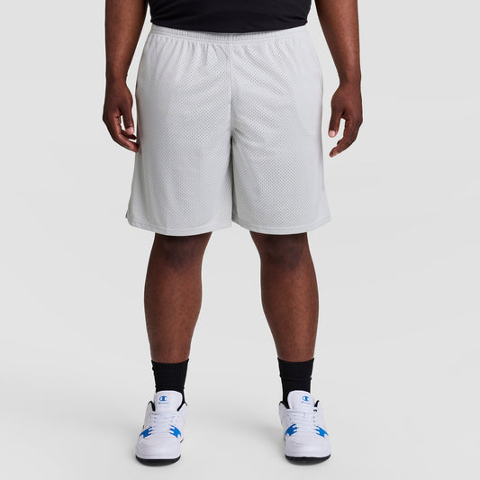 Athletic Gray Classic Mesh Gym Shorts - Big & Tall